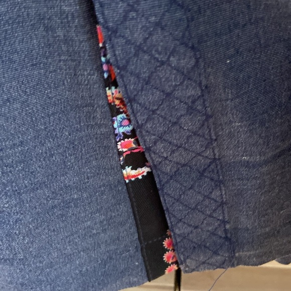 Vera Bradley lab jacket nurse top sz XL blue gray - Picture 6 of 10